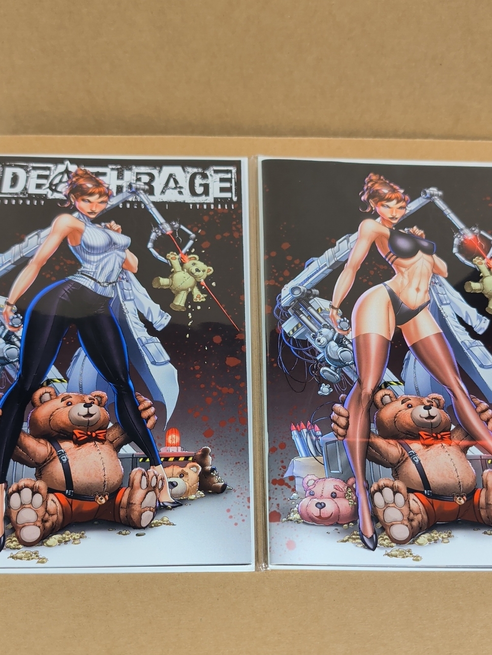 Merc Magazine Deathrage 1 Kickstarter Jamie Tyndall Trade/ Virgin Set NM